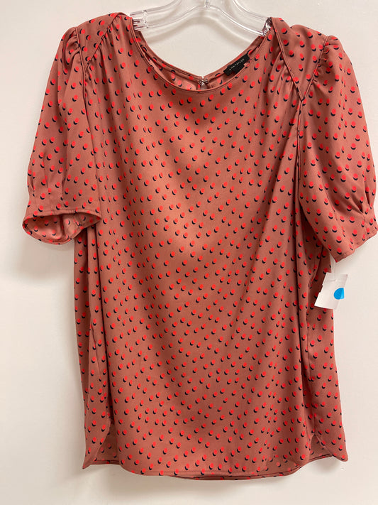 Top Short Sleeve By Ann Taylor In Pink, Size: L