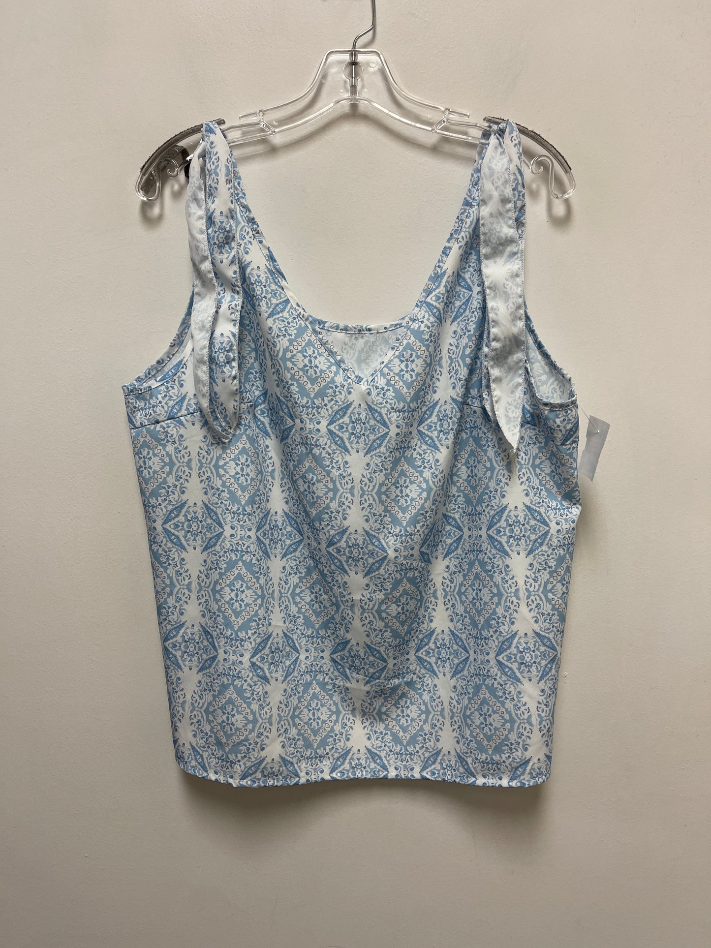 Top Sleeveless By Clothes Mentor In Blue, Size: 2x