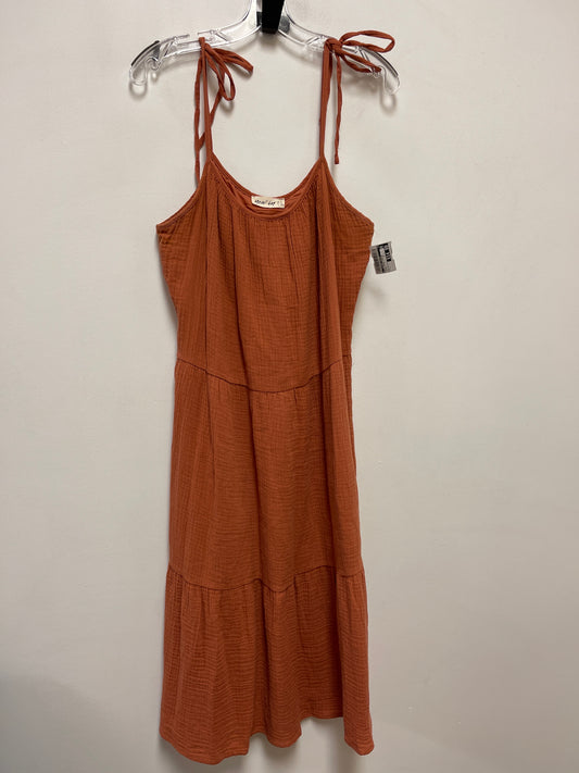 Dress Casual Maxi By Clothes Mentor In Orange, Size: L