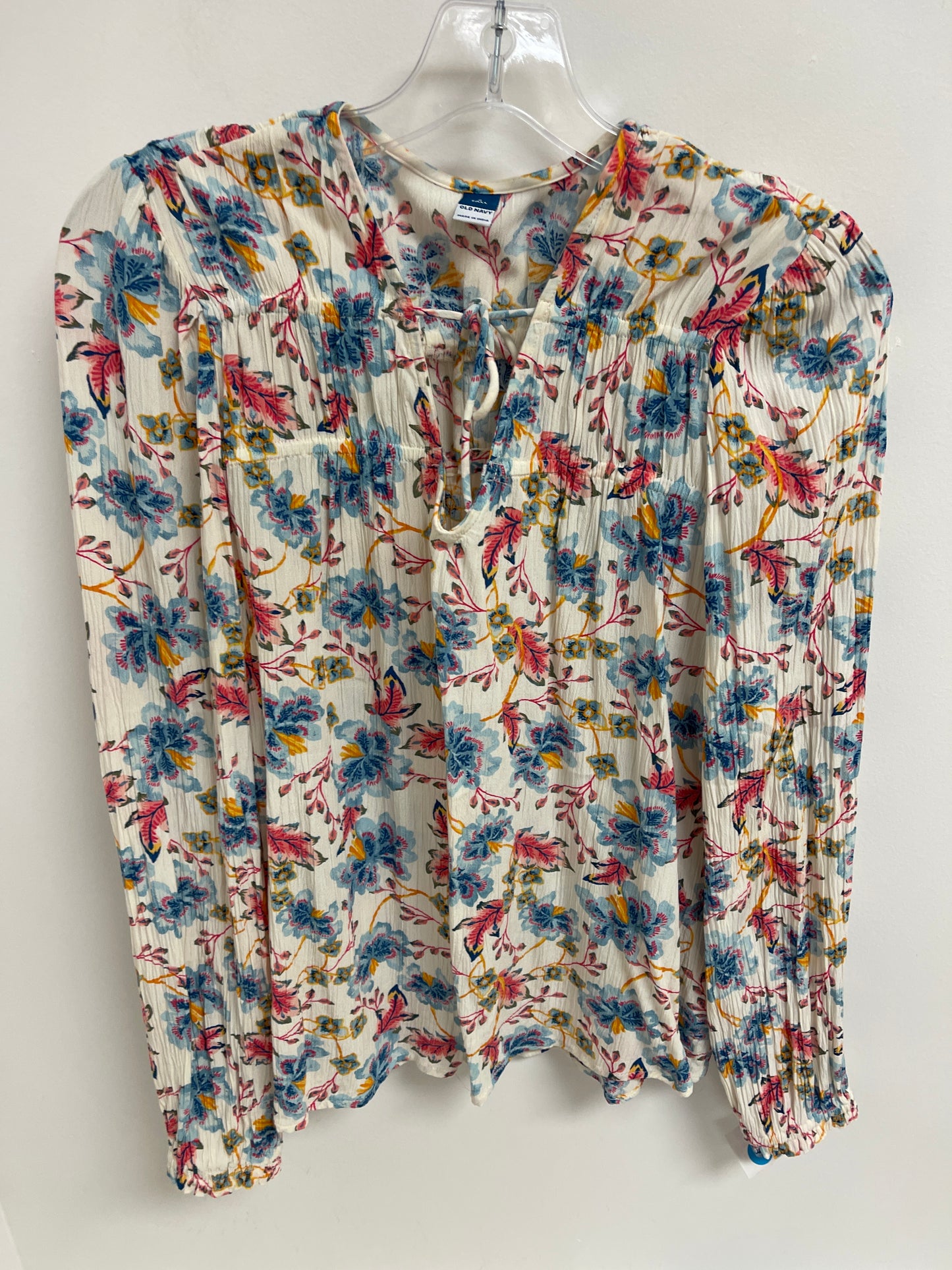 Top Long Sleeve By Old Navy In Multi-colored, Size: S