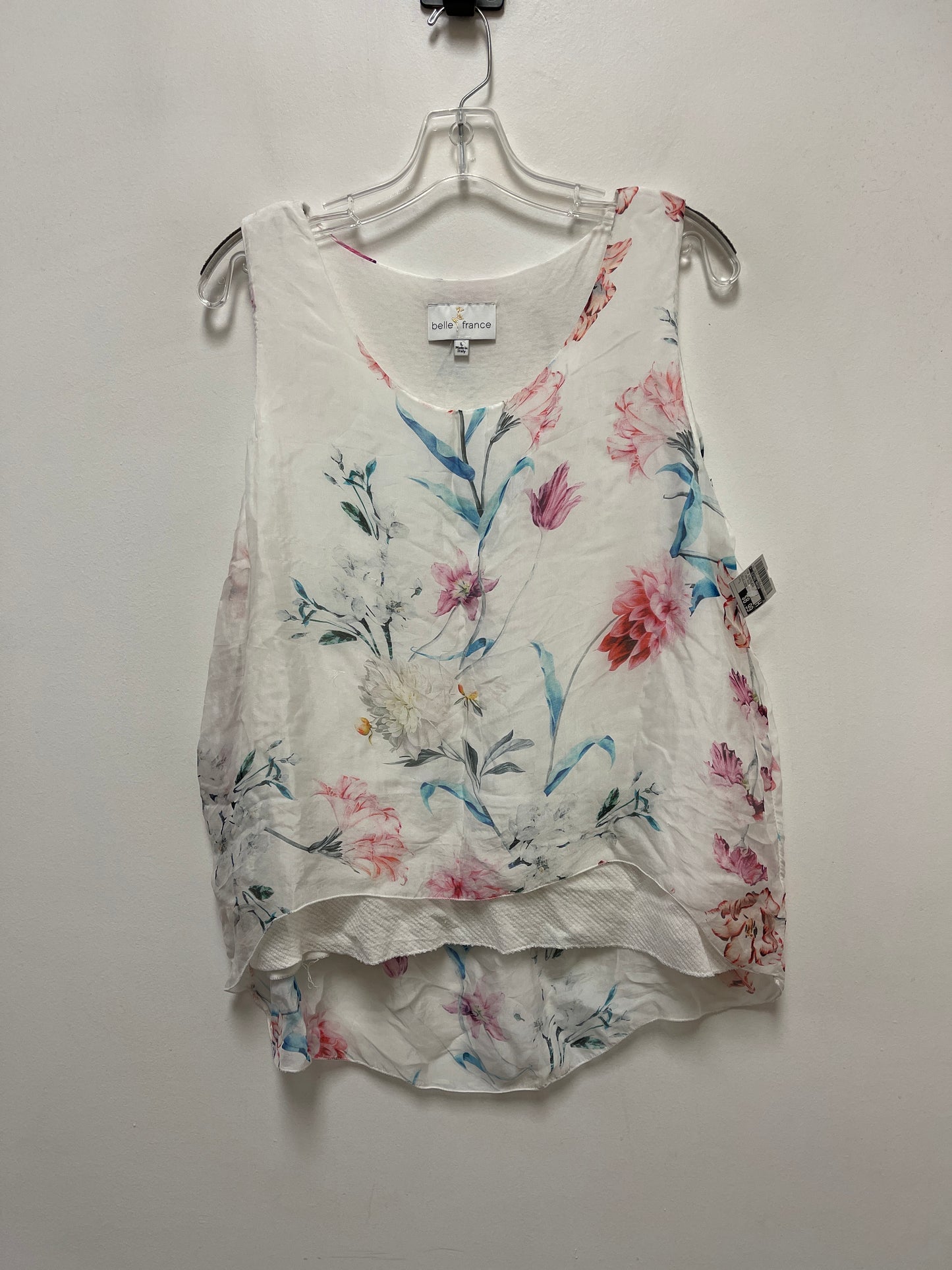 Top Sleeveless By Clothes Mentor In Floral Print, Size: L