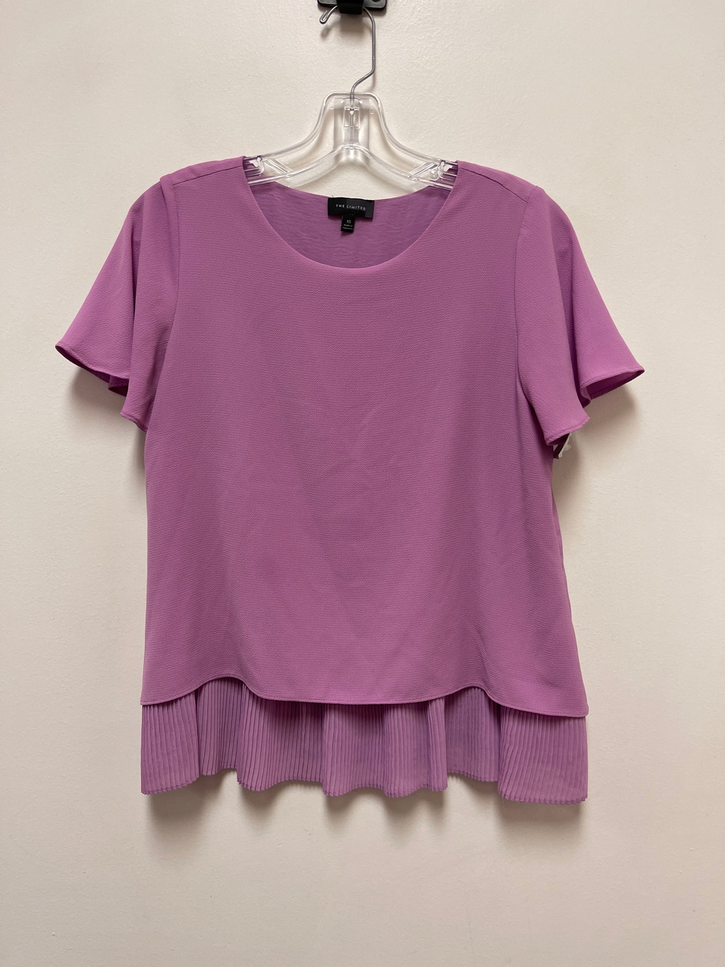 Top Short Sleeve By Limited In Purple, Size: Xs