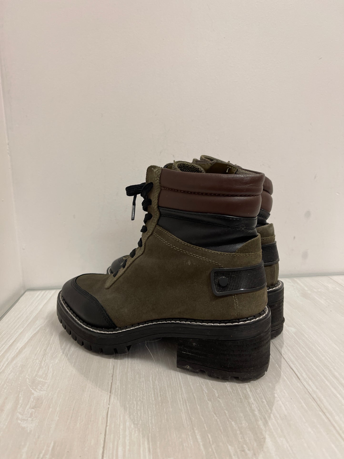 Boots Combat By Franco Sarto In Green, Size: 7.5