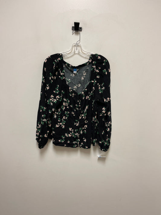 Top Long Sleeve By Old Navy In Black, Size: Xl