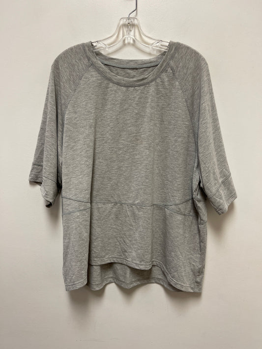 Top Short Sleeve By Clothes Mentor In Grey, Size: Xl