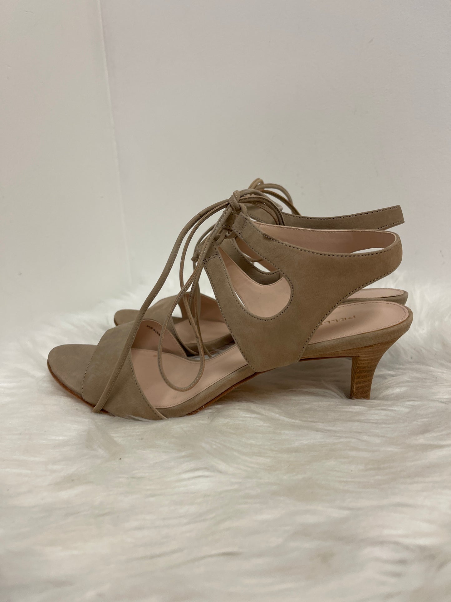 Sandals Heels Block By Cmc In Tan, Size: 9.5