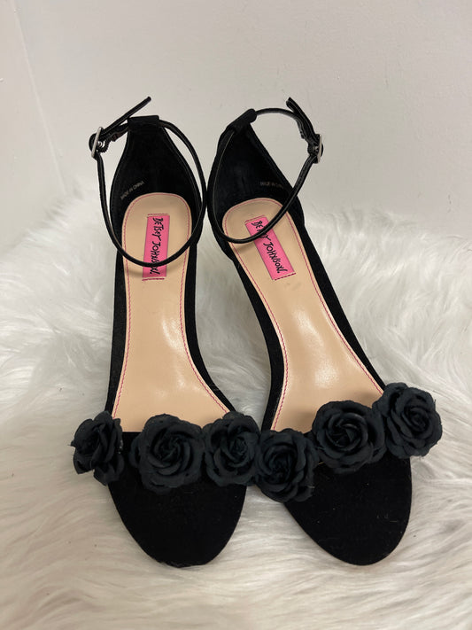 Shoes Heels Stiletto By Betsey Johnson In Black, Size: 8.5