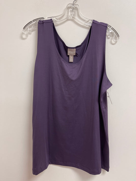 Tank Top By Chicos In Purple, Size: Xl