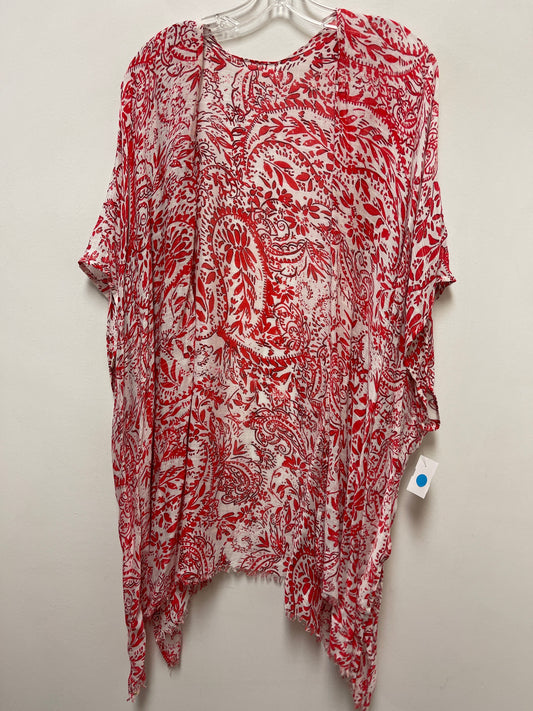 Kimono By Clothes Mentor In Red, Size: Onesize