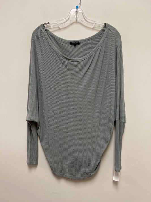 Tunic Long Sleeve By Clothes Mentor In Grey, Size: S