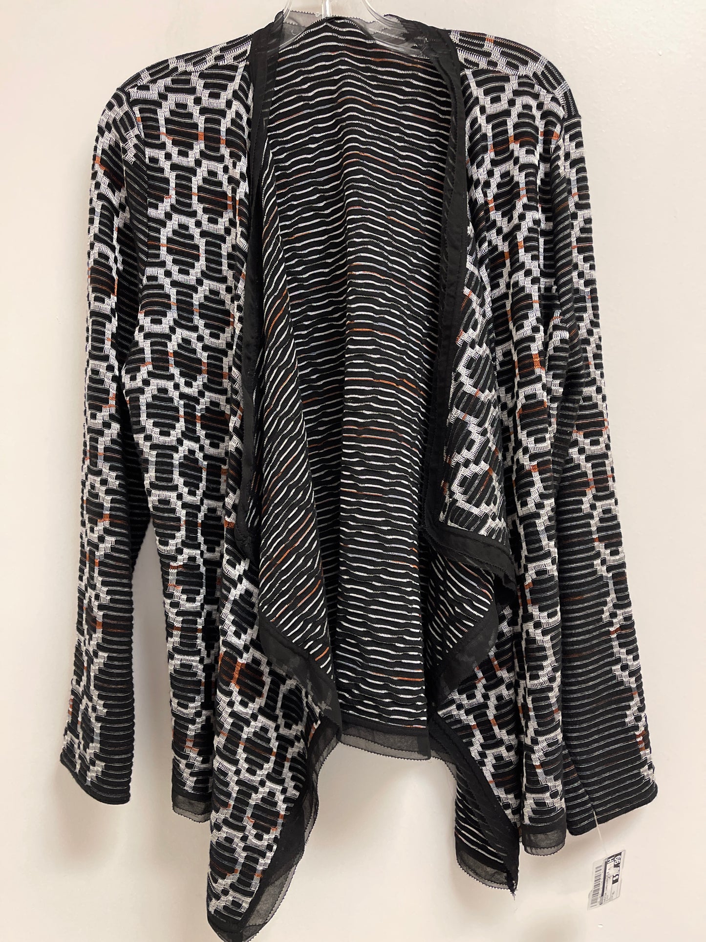 Sweater Cardigan By Zozo In Black, Size: Xl