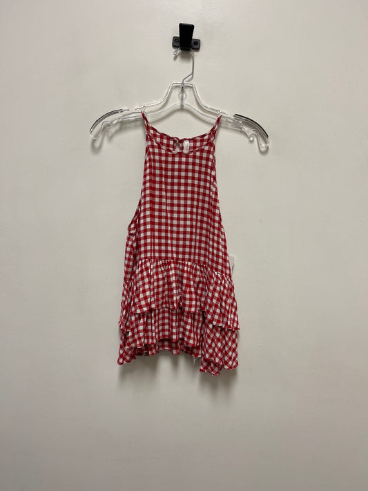 Top Sleeveless By Zara In Red, Size: Xs