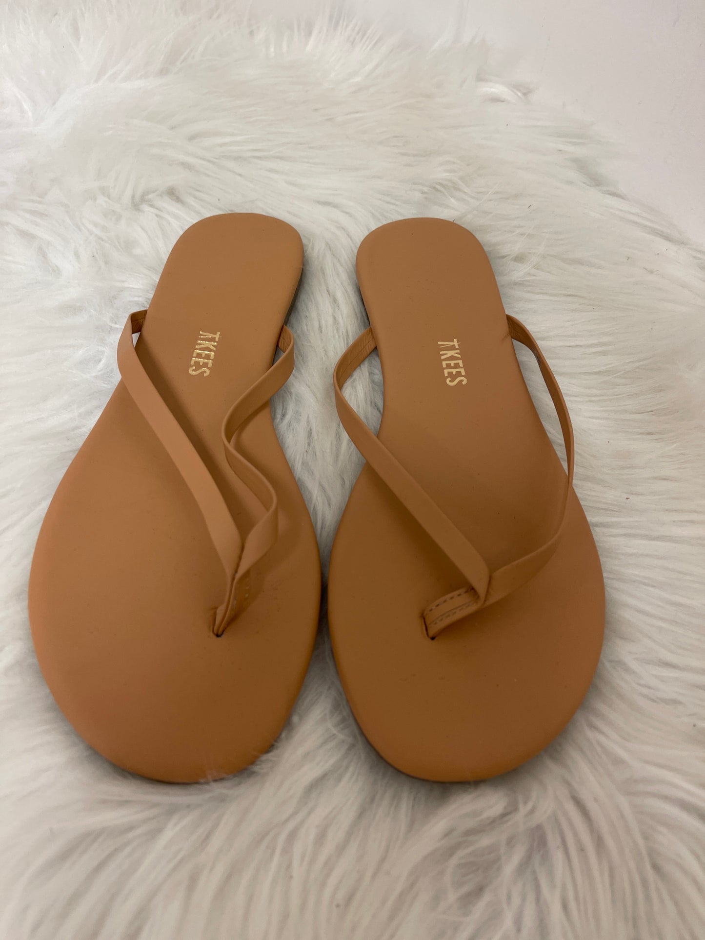 Sandals Flip Flops By Clothes Mentor In Tan, Size: 7