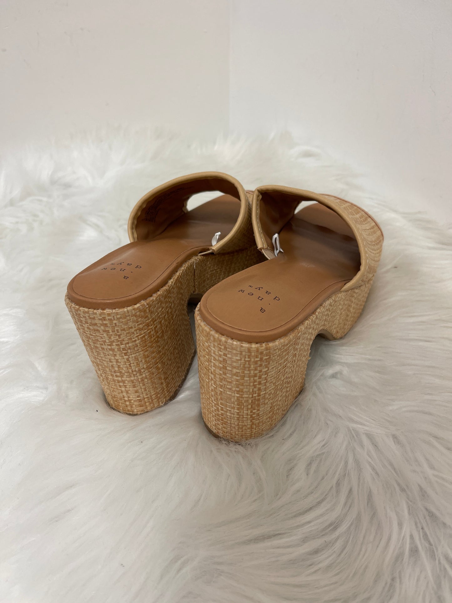 Sandals Flats By A New Day In Tan, Size: 6.5