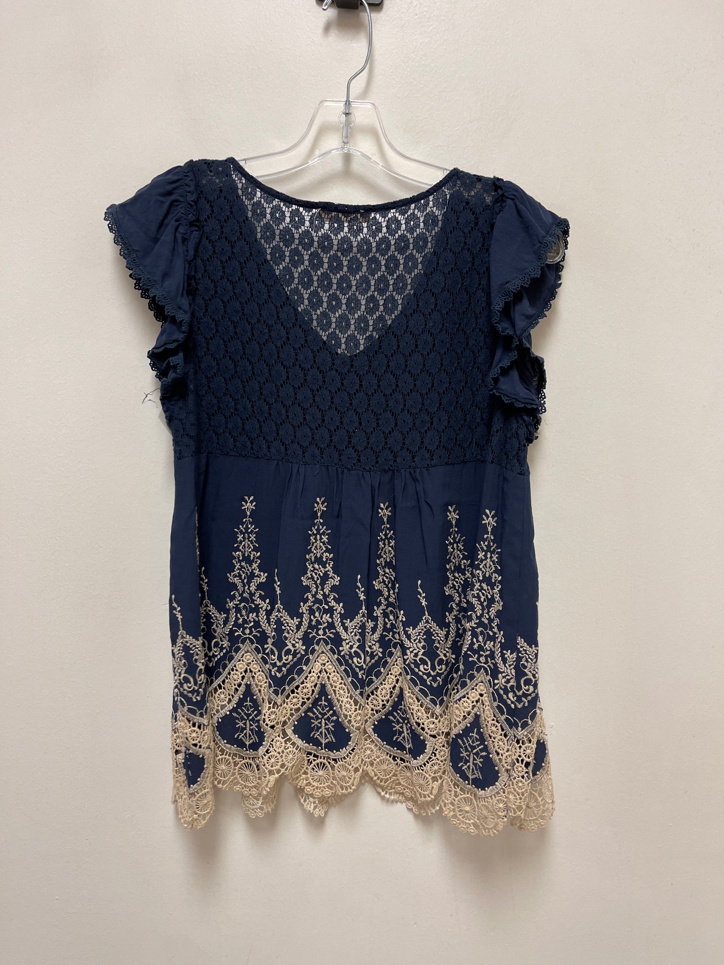 Top Short Sleeve By Altard State In Blue, Size: L