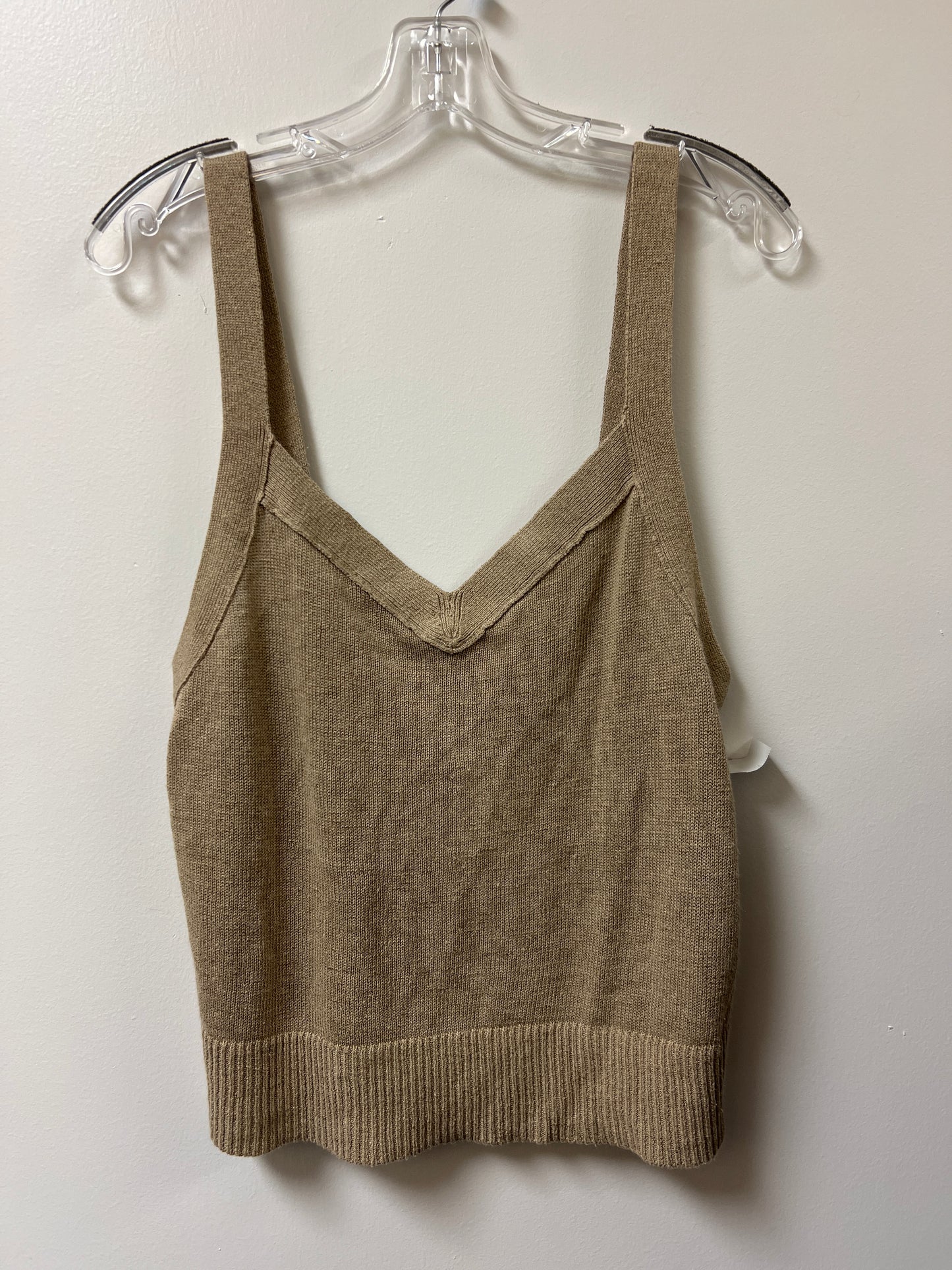 Top Sleeveless By Banana Republic In Tan, Size: M