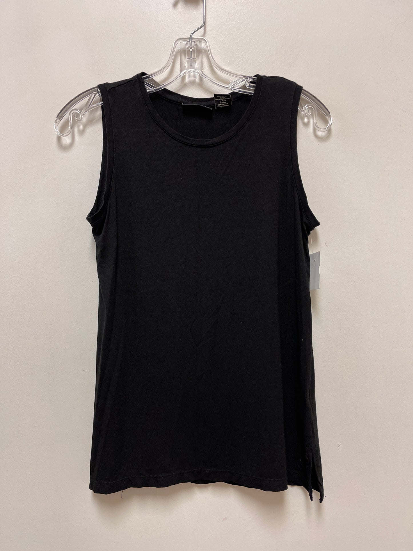 Top Sleeveless By Adrienne Vittadini In Black, Size: S