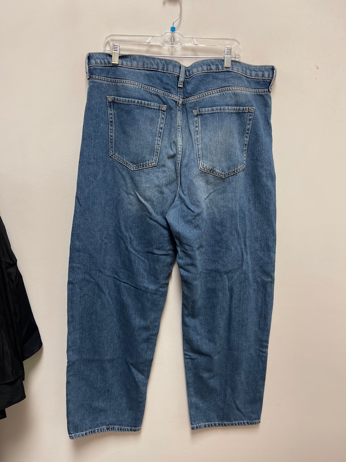 Jeans Straight By Banana Republic In Blue Denim, Size: 16