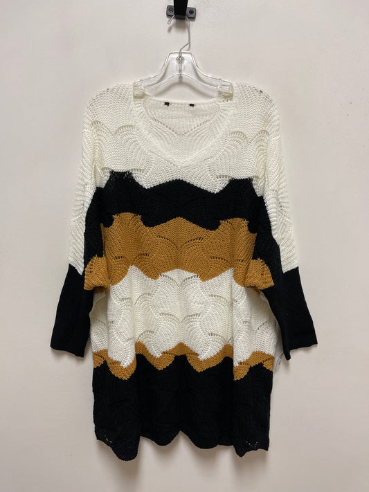 Sweater By Clothes Mentor In Black & Cream, Size: Xl