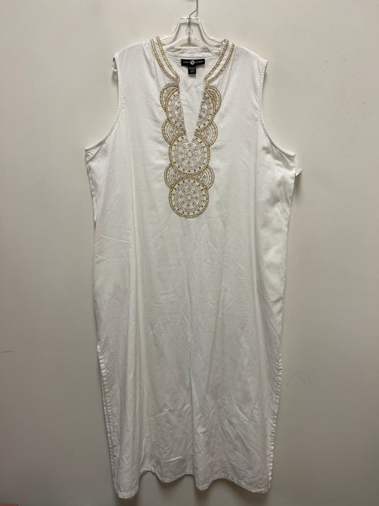 Dress Casual Maxi By Ashley Stewart In White, Size: 3x