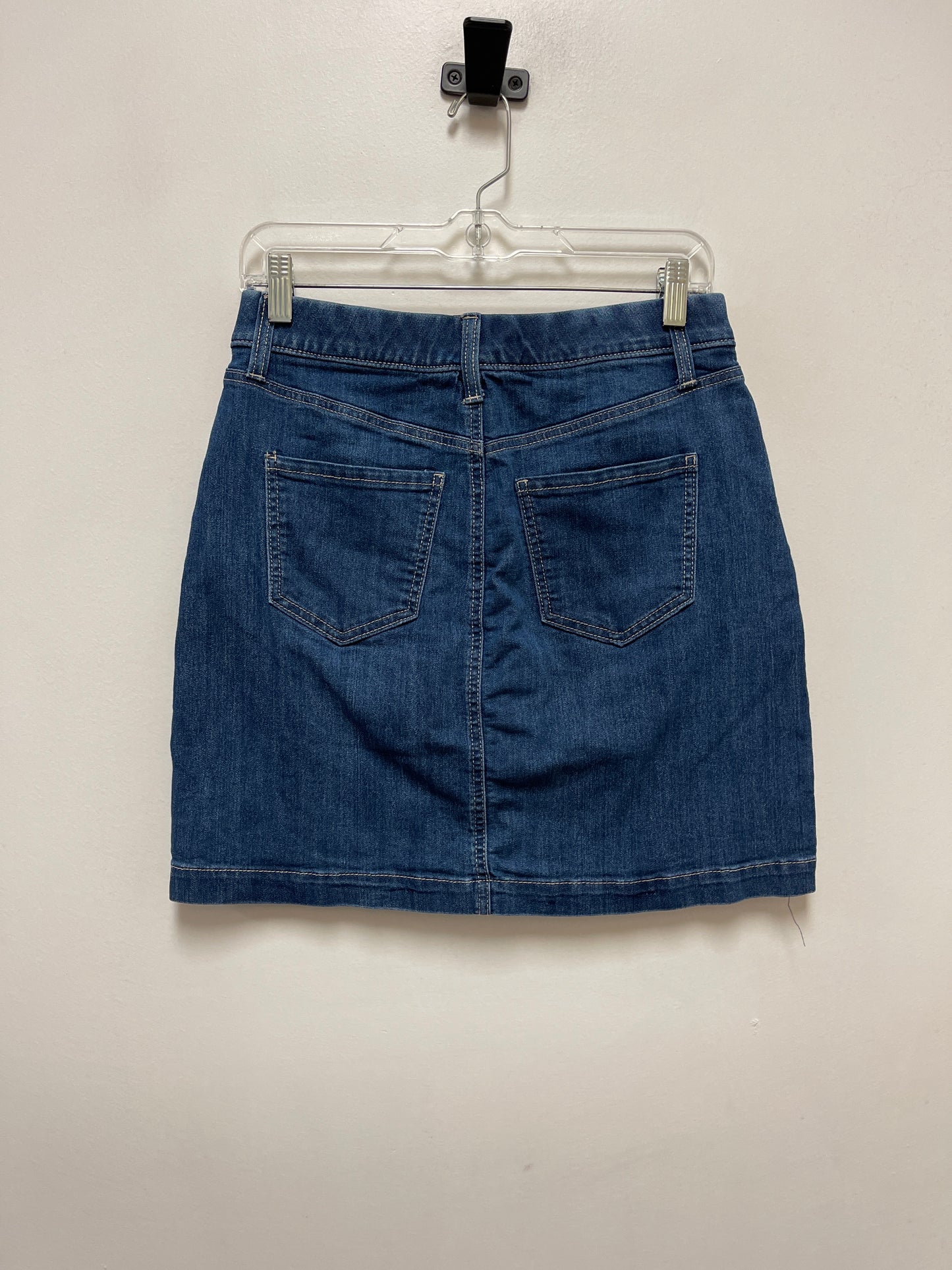 Skirt Mini & Short By Croft And Barrow In Blue Denim, Size: 2