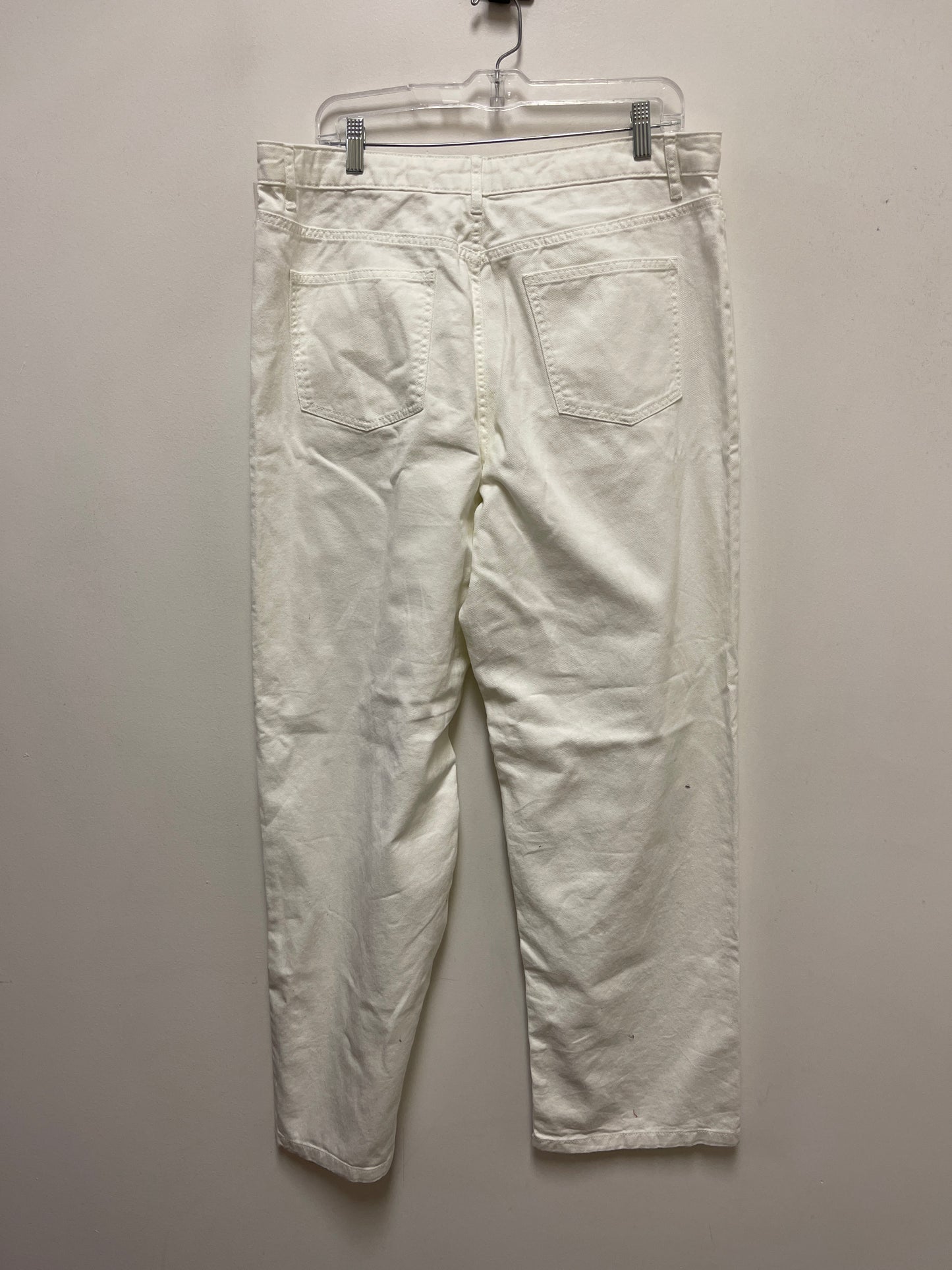 Jeans Straight By Clothes Mentor In White, Size: 14