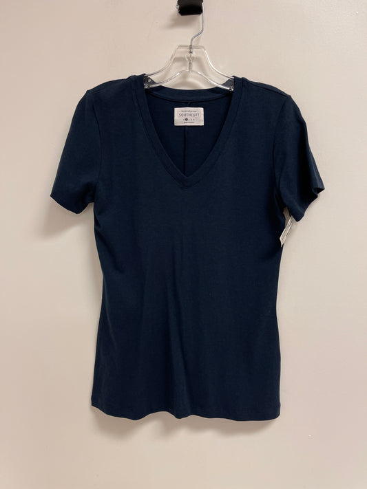 Top Short Sleeve Basic By Clothes Mentor In Navy, Size: S