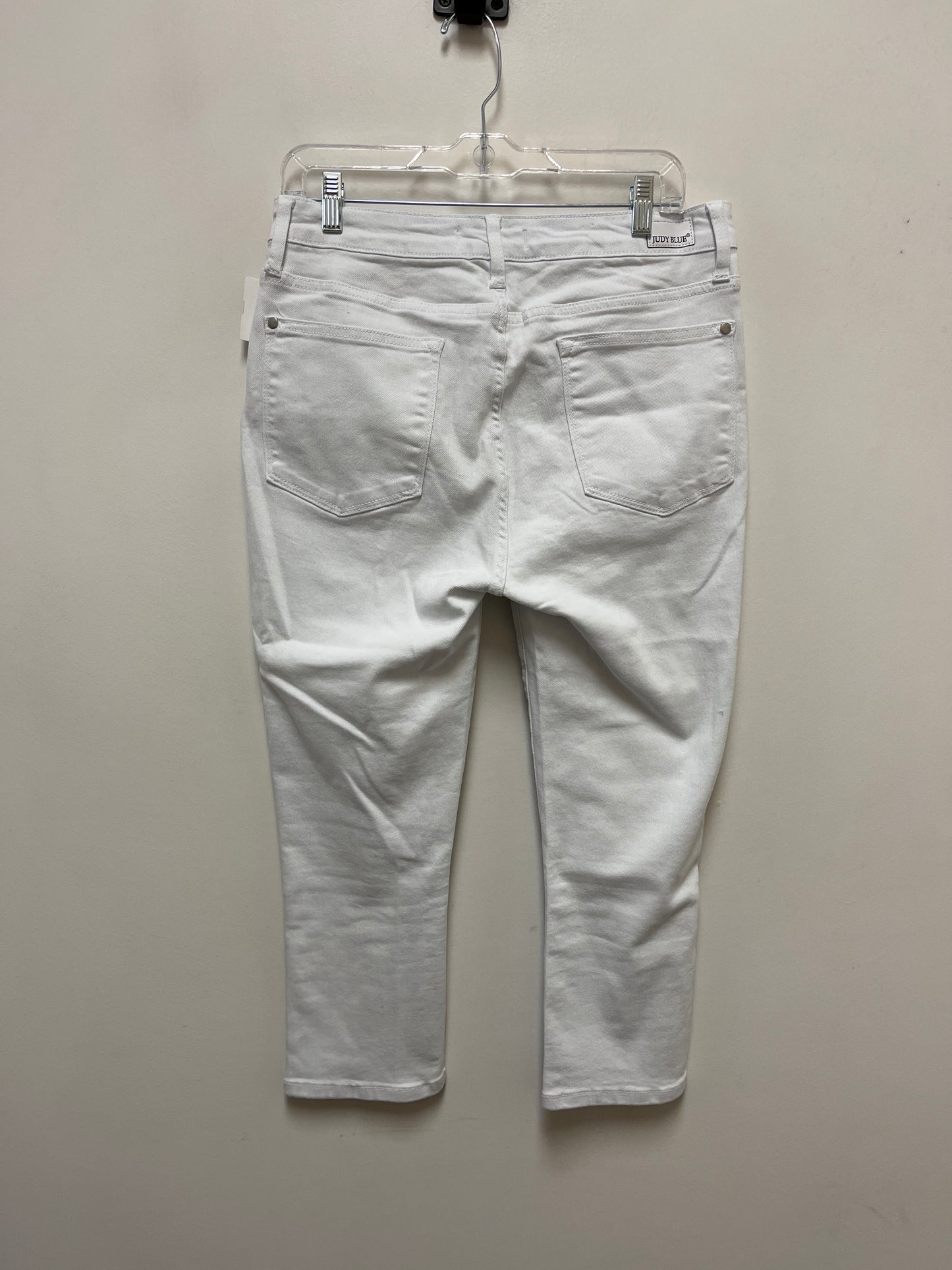 Jeans Skinny By Judy Blue In White, Size: 10