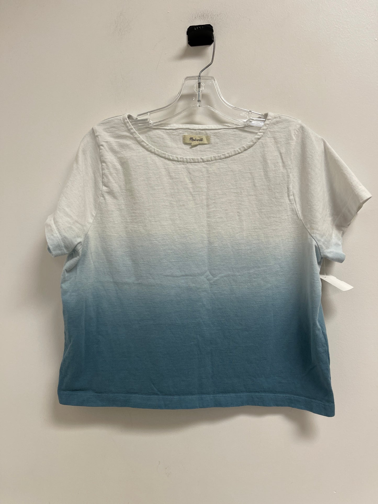 Blouse Short Sleeve By Madewell In Blue, Size: S