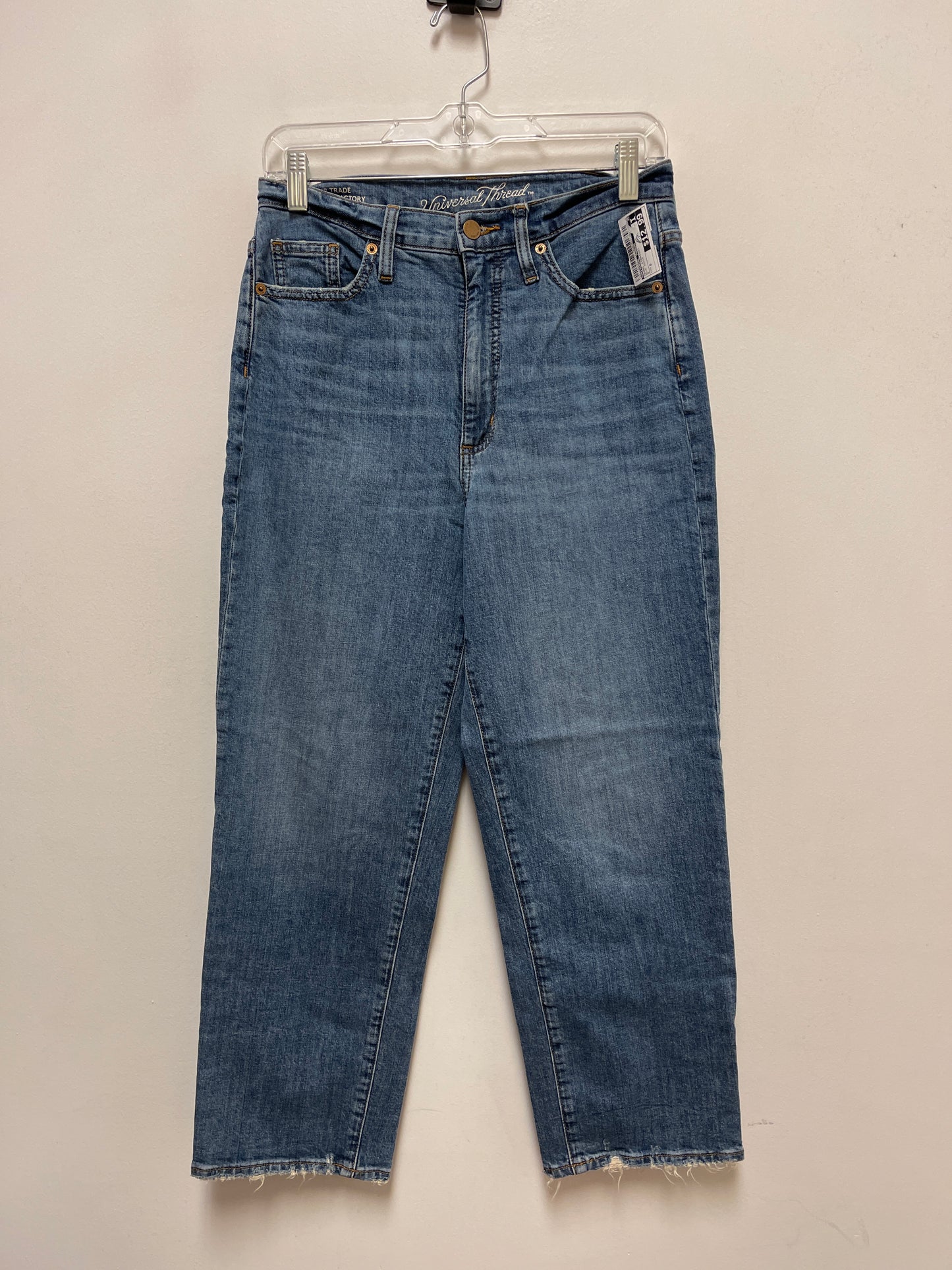 Jeans Straight By Universal Thread In Blue Denim, Size: 8