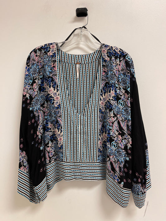 Top Long Sleeve By Free People In Floral Print, Size: M