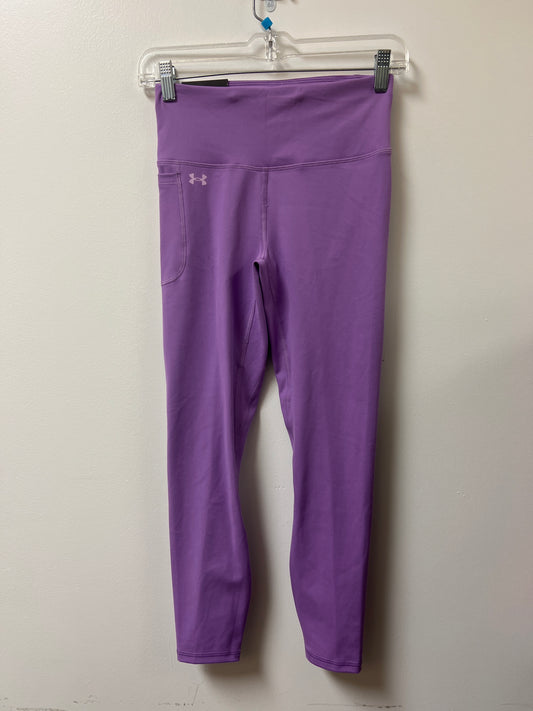 Athletic Leggings By Under Armour In Purple, Size: S