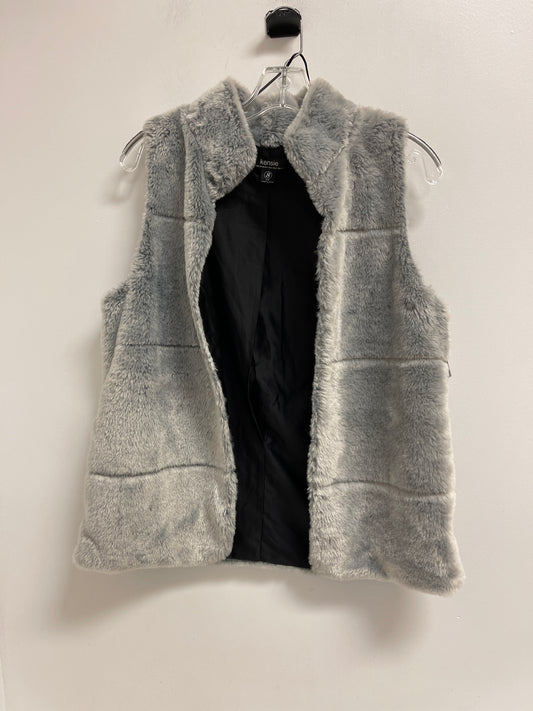 Vest Faux Fur & Sherpa By Kensie In Grey, Size: S