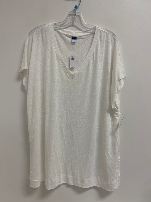 Top Short Sleeve By Old Navy In White, Size: Xl