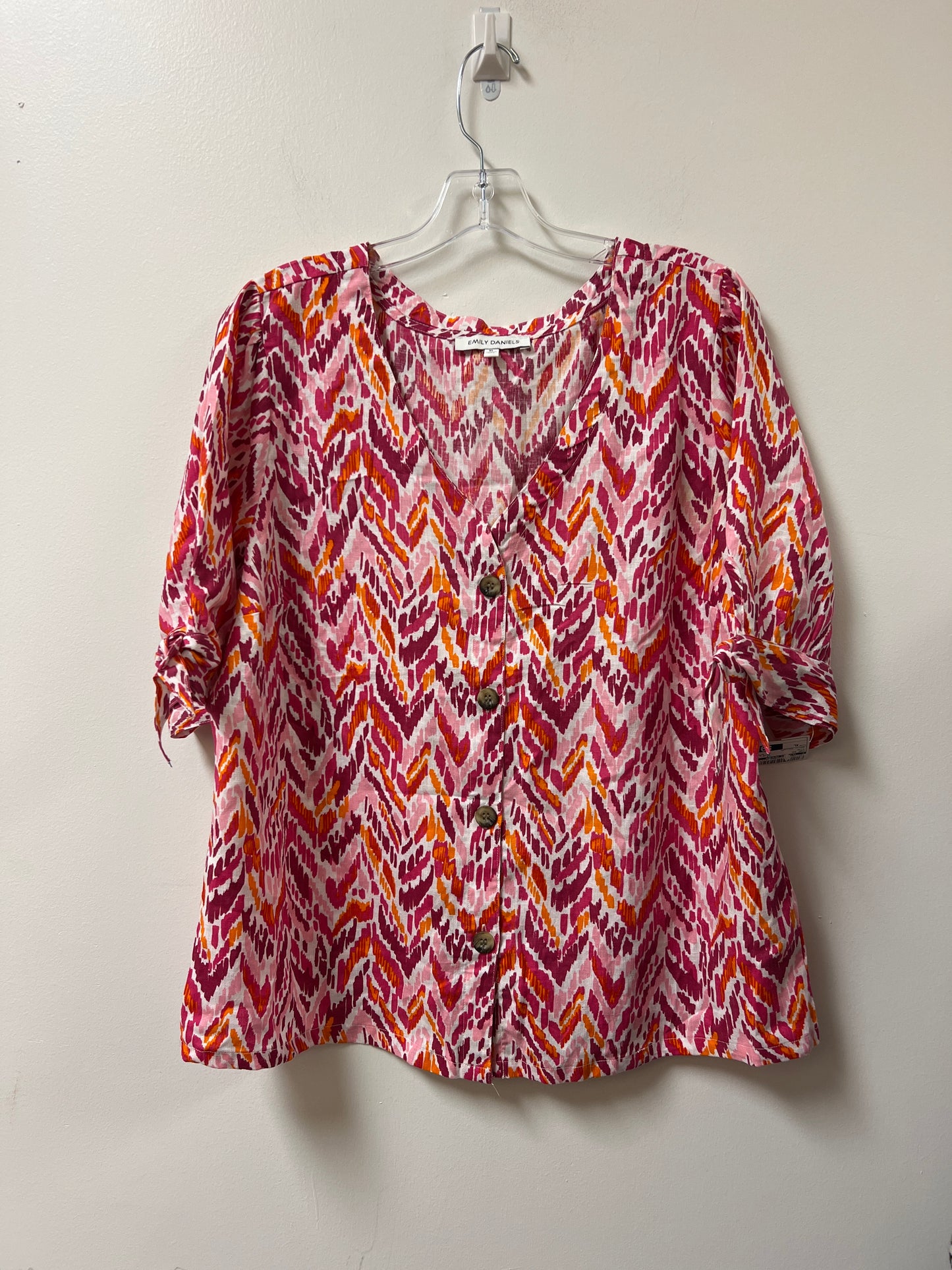 Top Short Sleeve By Clothes Mentor In Pink, Size: Xl