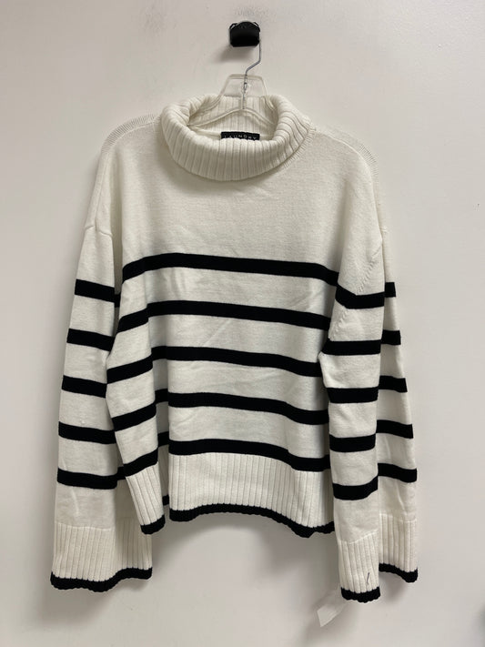 Sweater By Laundry In Black & White, Size: Xl