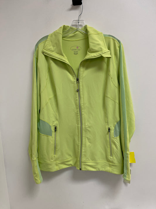 Athletic Jacket By Tangerine In Green, Size: 2x