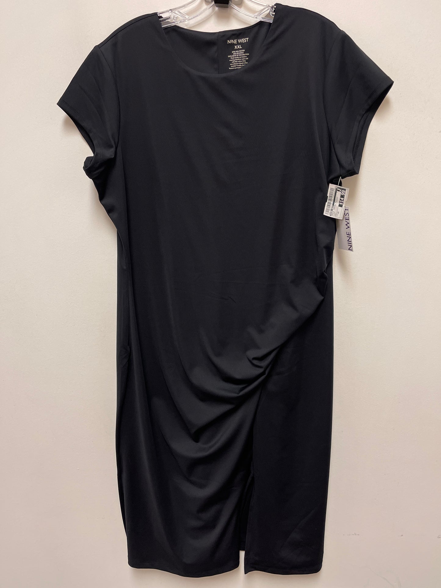 Dress Casual Midi By Nine West In Black, Size: 2x