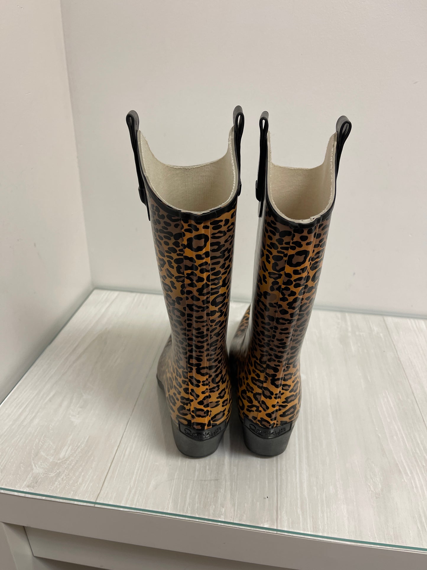 Boots Rain By Corkys In Animal Print, Size: 7