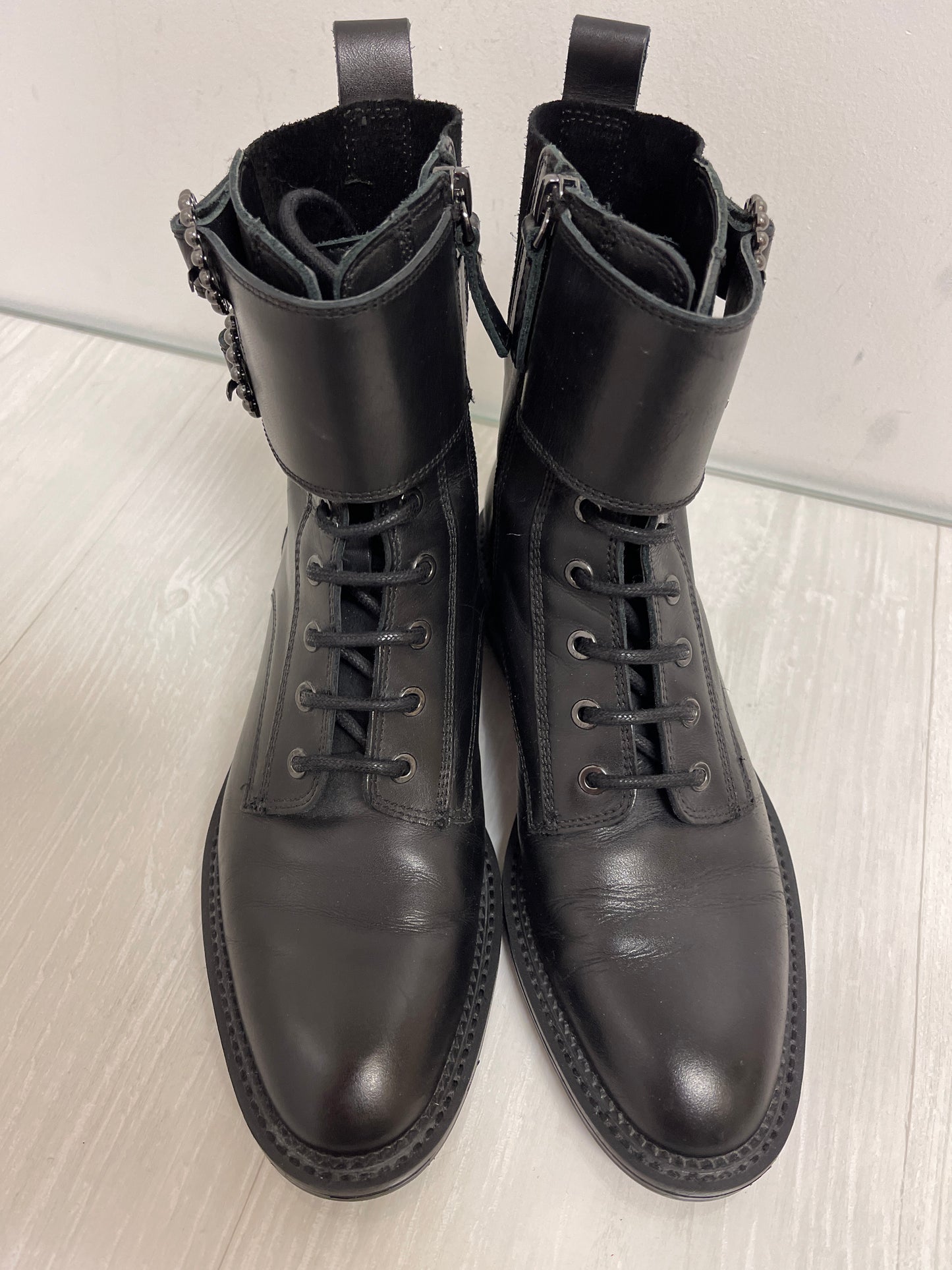 Boots Combat By Zara In Black, Size: 5.5