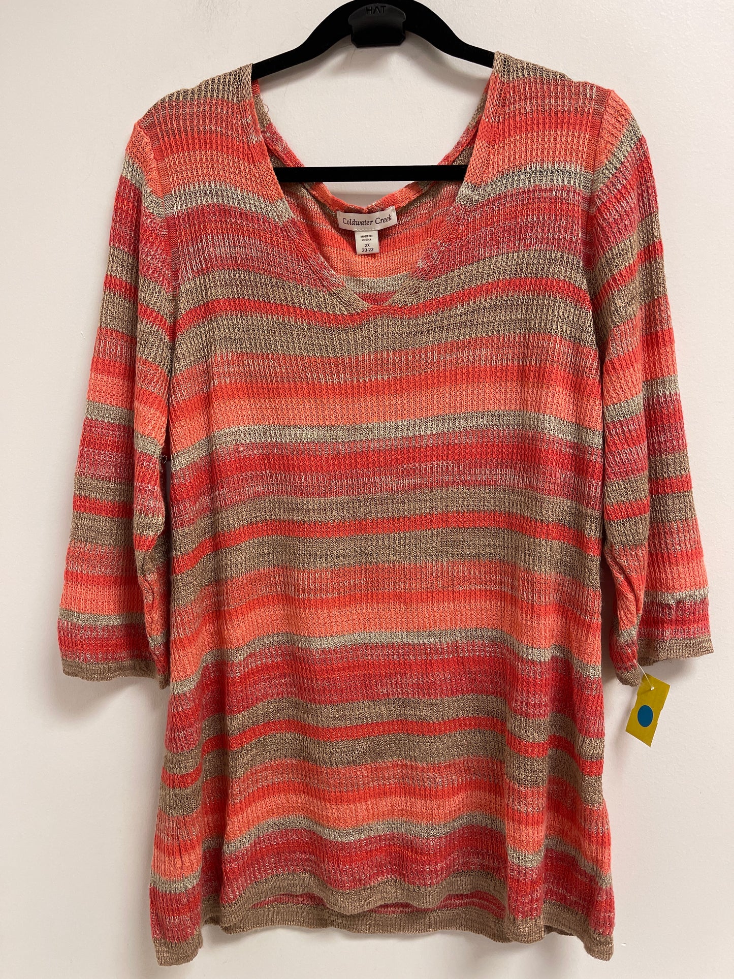 Sweater By Coldwater Creek In Orange, Size: 2x