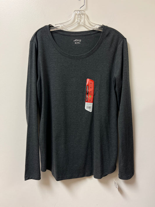 Athletic Top Long Sleeve Crewneck By Bcg In Grey, Size: Xl