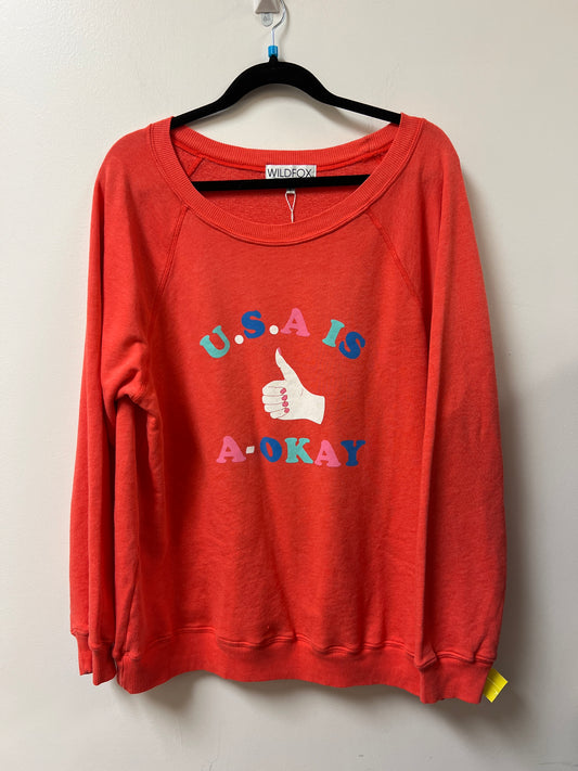 Sweater By Wildfox In Red, Size: L