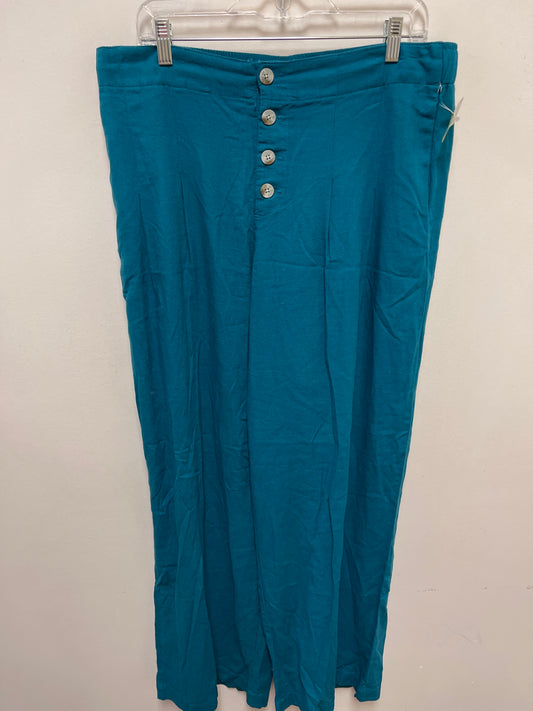 Pants Wide Leg By Clothes Mentor In Teal, Size: Xl