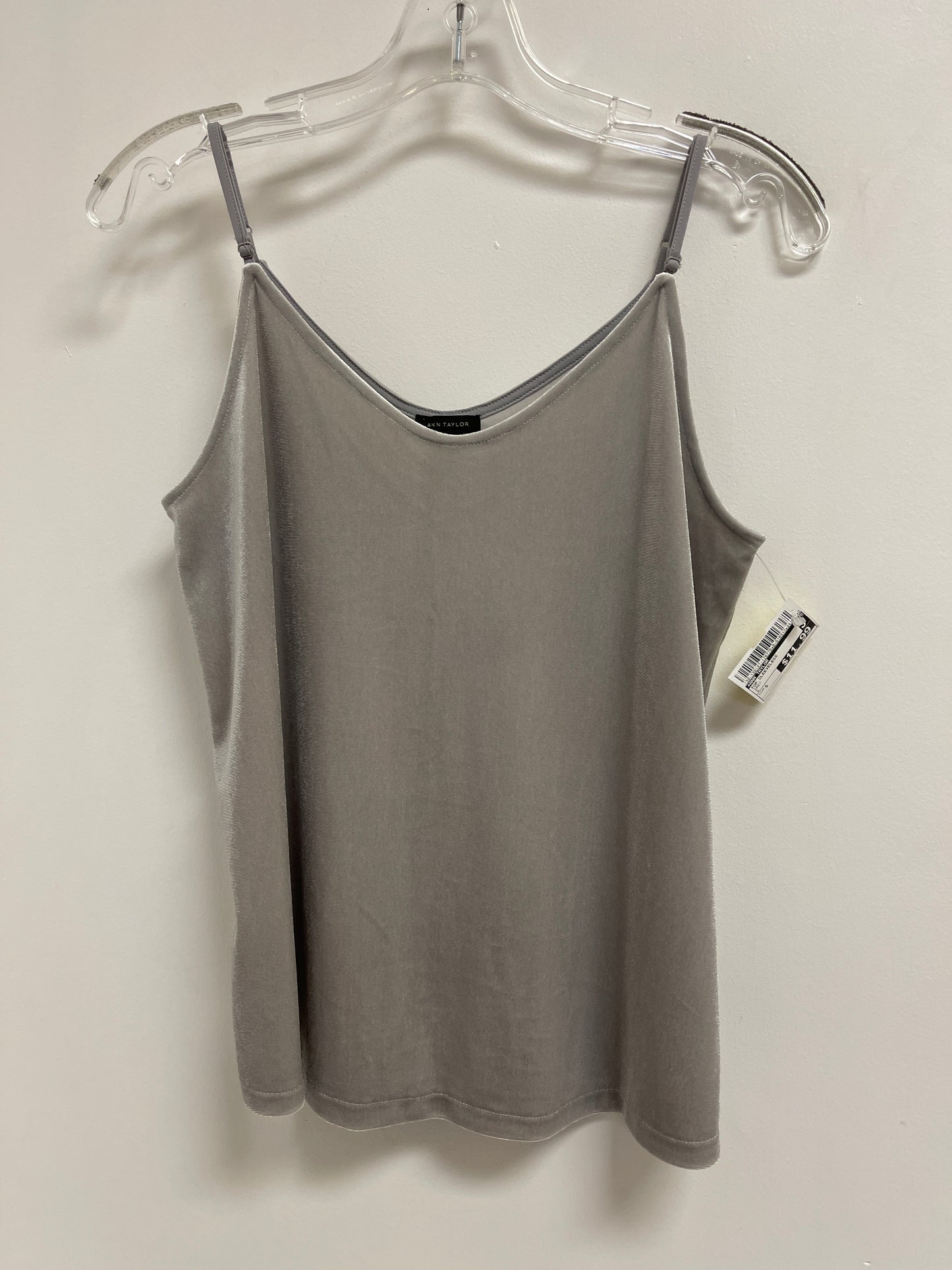 Top Sleeveless By Ann Taylor In Grey, Size: S