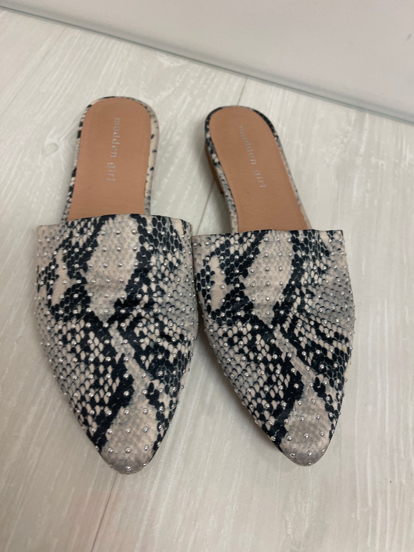 Shoes Flats By Madden Girl In Snakeskin Print, Size: 8