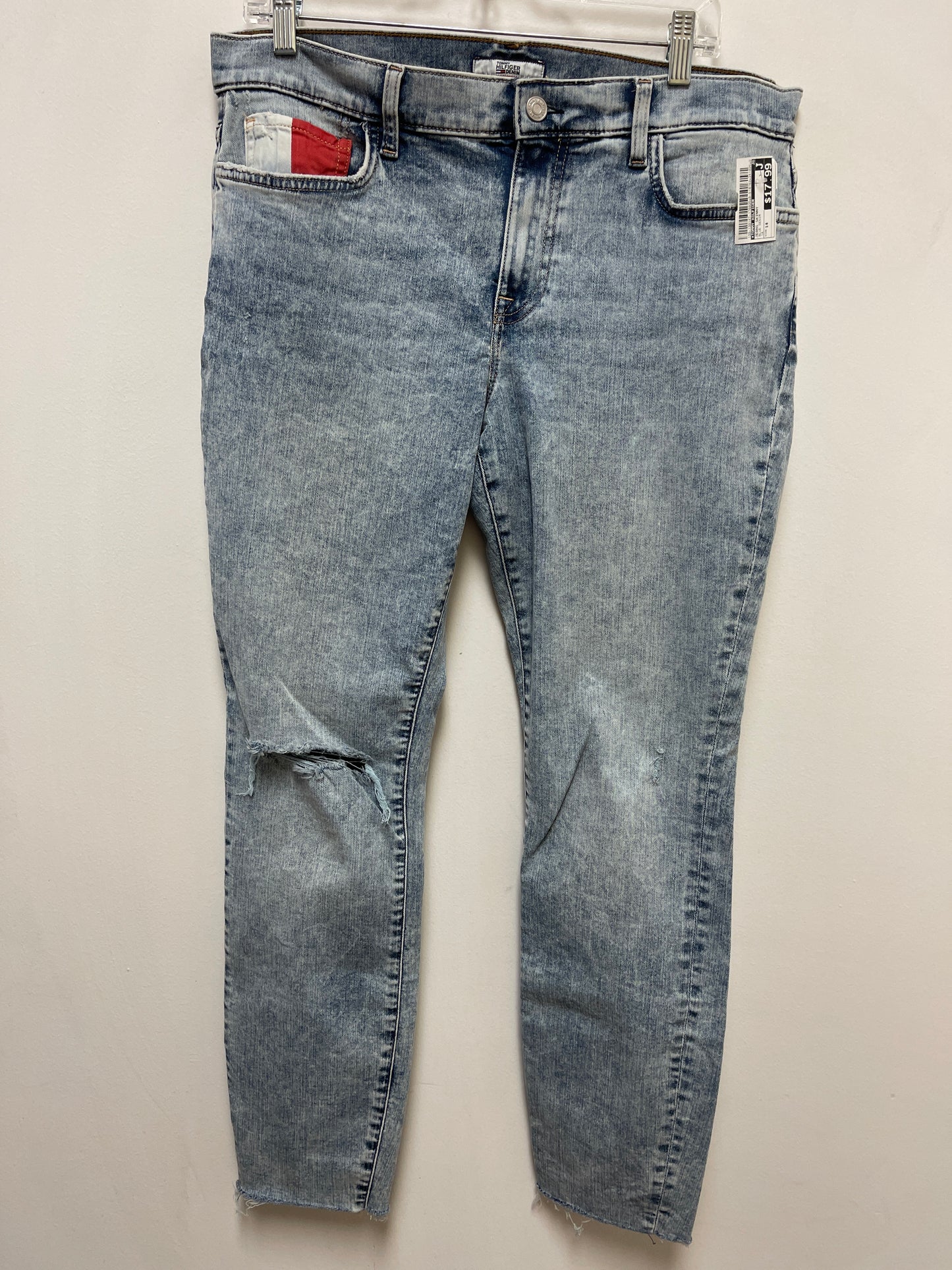 Jeans Skinny By Tommy Hilfiger In Blue Denim, Size: 14