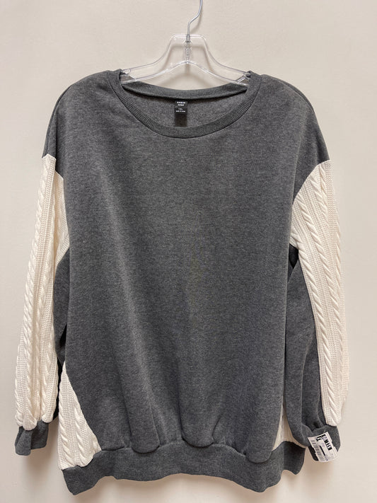 Sweater By Shein In Grey, Size: 1x