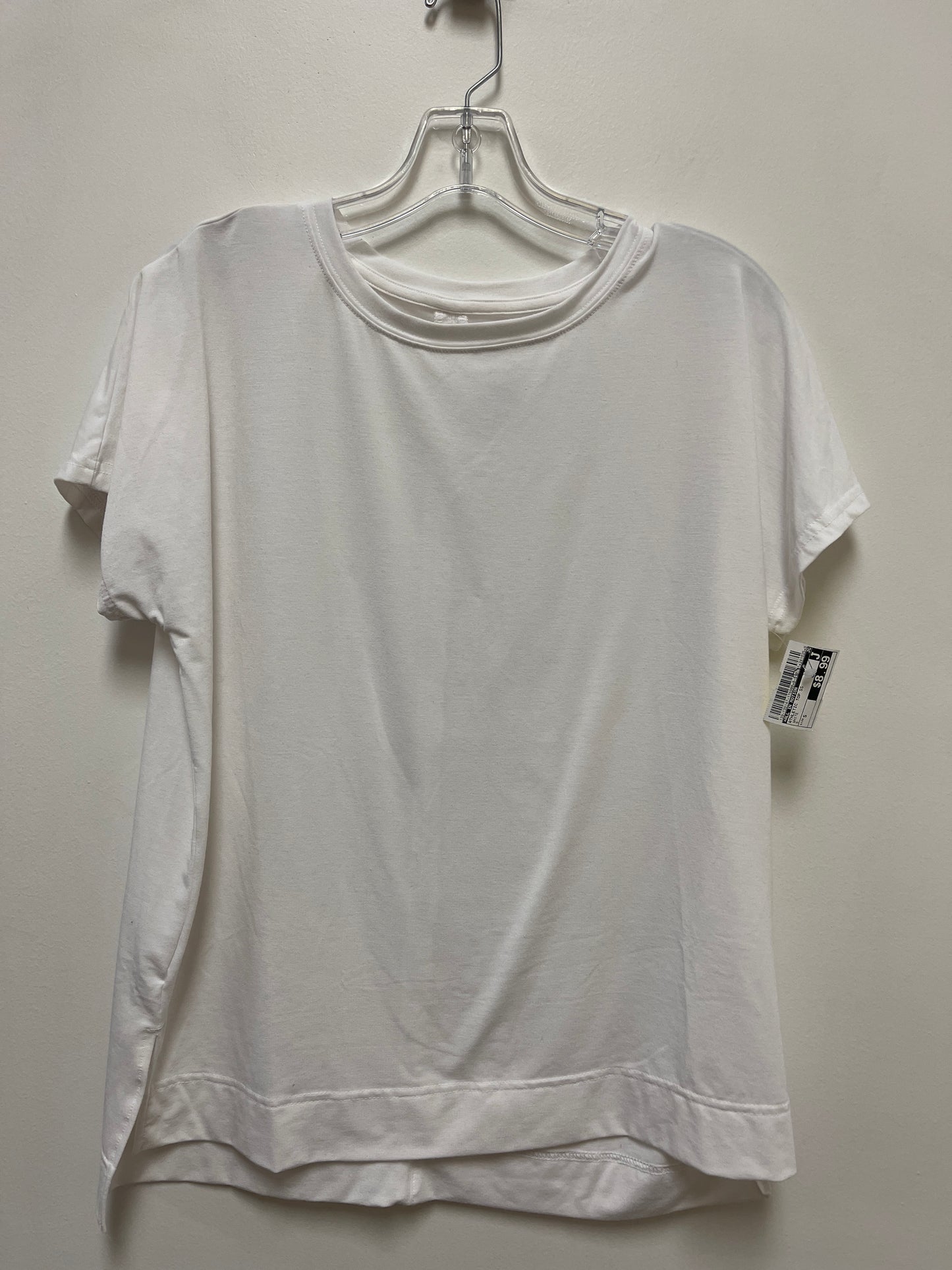 Athletic Top Short Sleeve By All In Motion In White, Size: S