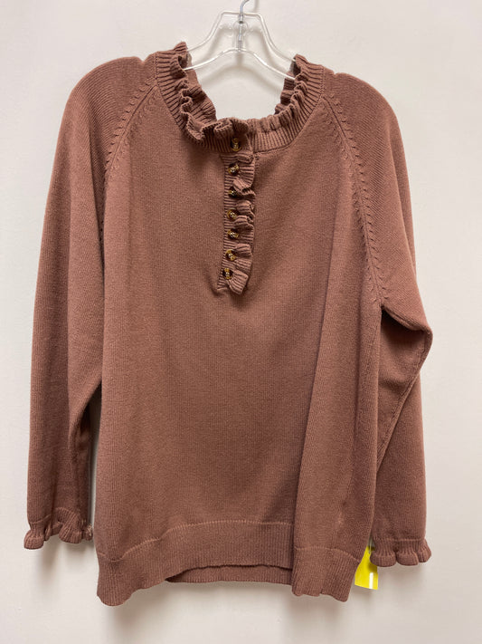 Sweater By Clothes Mentor In Brown, Size: Xl